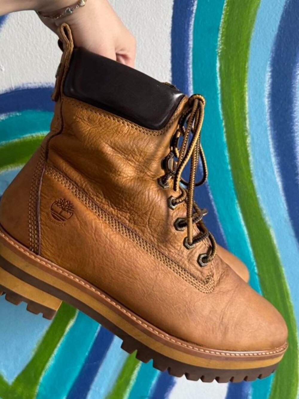 Timberland Tan and Brown Boots